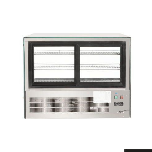 Bonvue Counter Top Square Glass Cold Food Display - GN-900RT